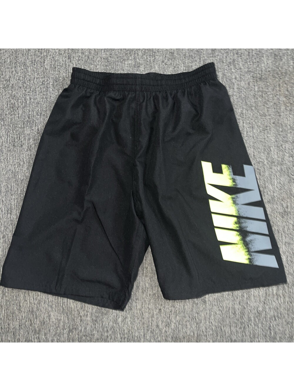 Nike Swim Boys XL Fade Volley Shorts Volt Neon Yellow/Black NESSF790-001 New